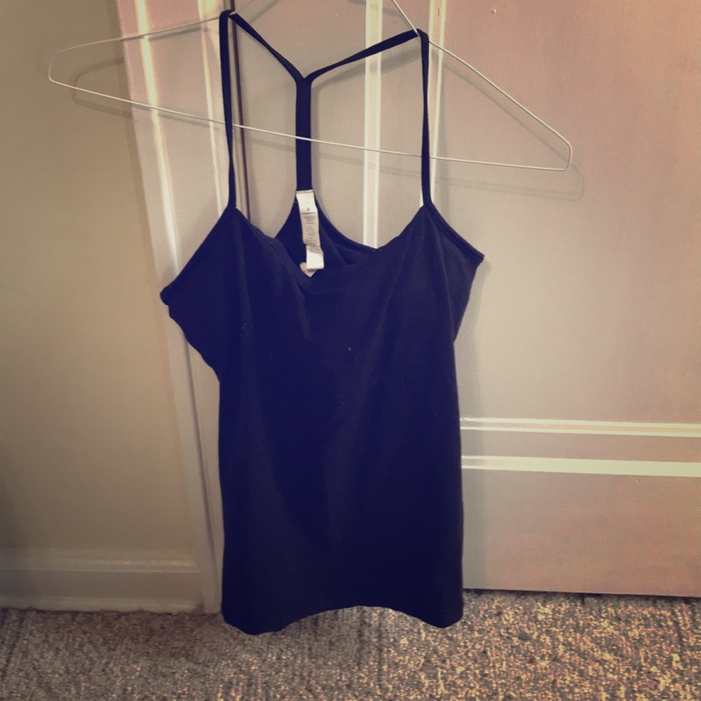 Lululemon blank tank with bra insert.